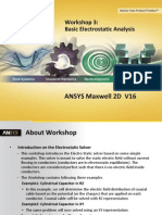 Maxwell v16 2D WS03 BasicElectrostaticAnalysis