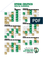 2015 Celtics Schedule