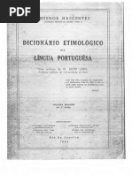 Dicionario Etimologico Da Lingua Portuguesa Antenor Nascentes