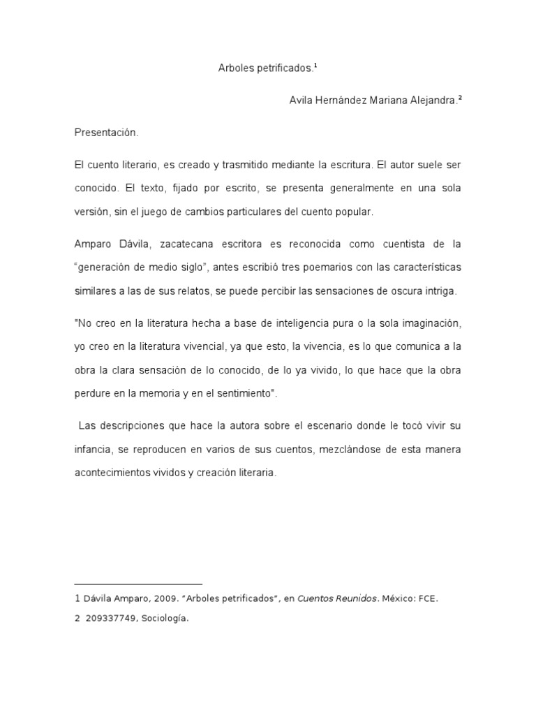 Arboles Petrificados | PDF