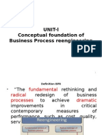 UNIT-l Conceptual Foundation of Business Process Reengineering