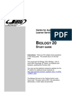Bio20 Sample Questions - SAIT