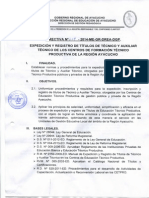 Directiva No 009 2014