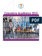 Calendário Acadêmico UERJ - 2015