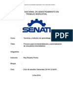 Proceso para Industralizacin y Automatizacion de Una Planta Embotelladora