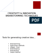 Creativity & Innovation Brainstorming Techniques