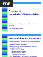 Normalization of Database Tables