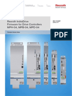 DOK-INDRV - MP - 04VRS - FV01-EN-P - Rexroth IndraDrive - Firmware For Drive Controllers MPH-04, MPB-04, MPD-04 Firmware Version Notes PDF