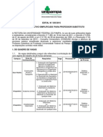 Edital 205-2015 Processo Seletivo Professor Substituto