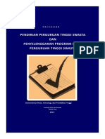 Prosedur Pendirian PTS Penambahan Prodi PTS PDF