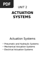 Unit 2: Actuation Systems