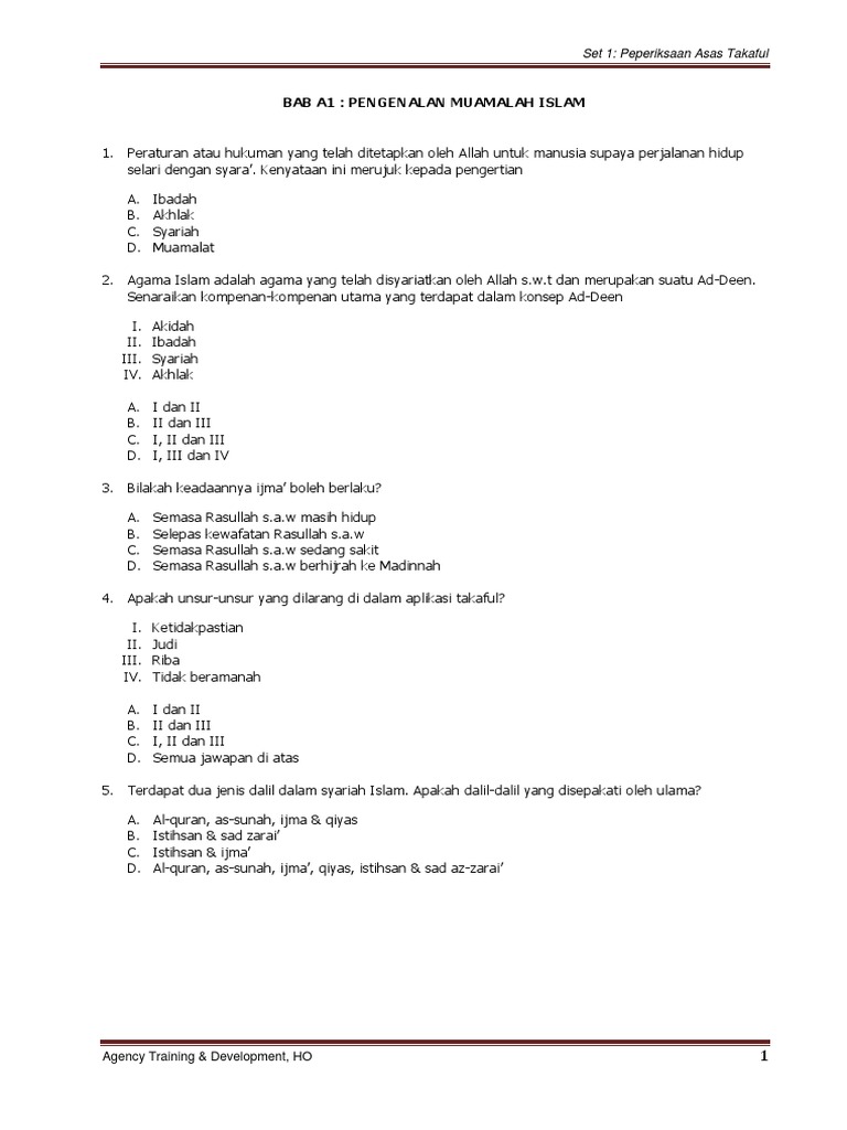 Soalan Contoh TBE Set1