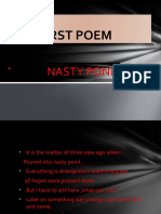 My First Poem My First Poem: Nasty Pond