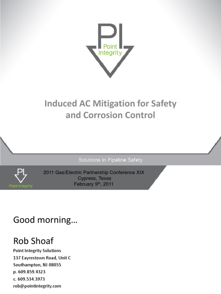 Induced AC Mitigation For Safety and Corrosion Control | PDF ...