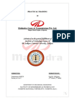 Mahindra Gears Transmiision Training Report