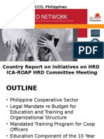 Country Report On Initiatives On HRD ICA-ROAP HRD Committee Meeting