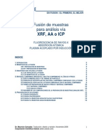 Fusión de Muestras para Análisis Vía XRF AA o ICP PDF