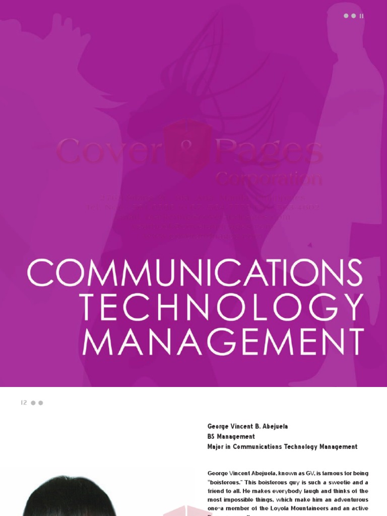 Communications Technology Management | PDF | Wellness