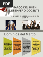 Marco de Buen Desempeno Docente 2015 Pptx