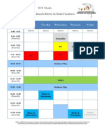 Mhesterec4 Timetable