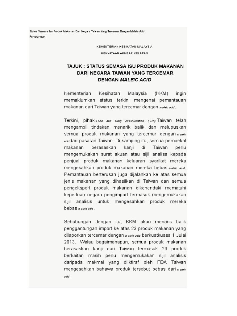 Cth Isu Pemakanan