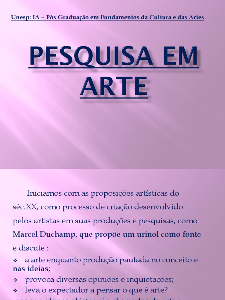 Pesquisa em Artes - Artografia | PDF | Conhecimento | Science