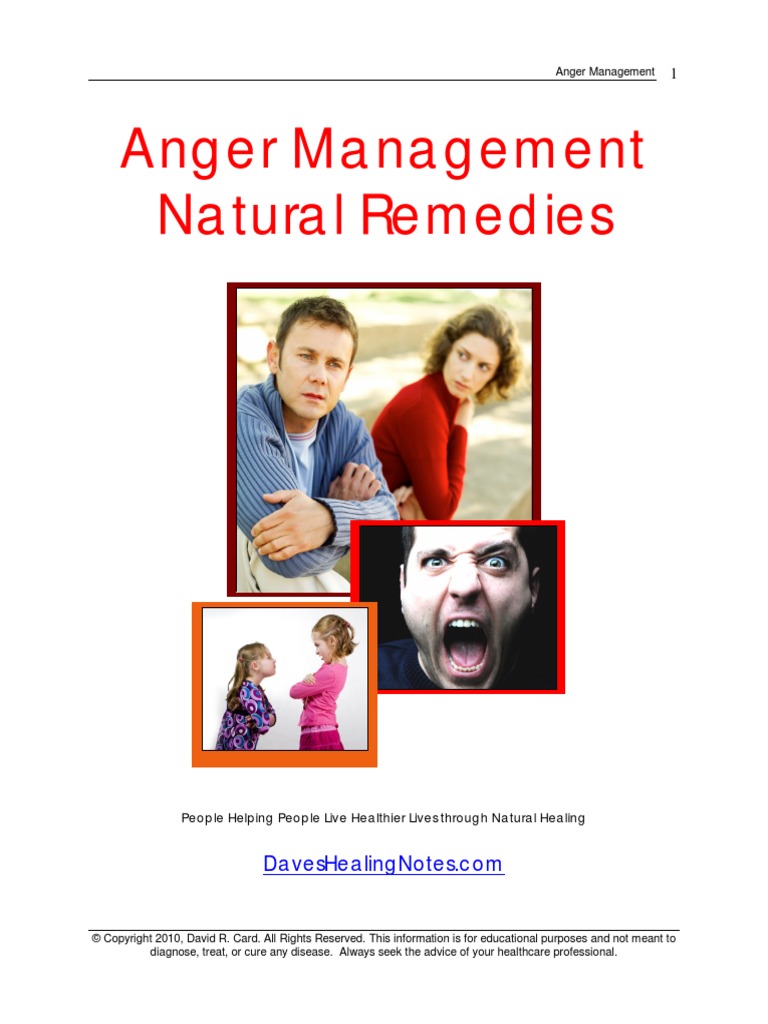 Anger Natural Remedies PDF Anger Emotions