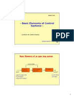 Basic Elements of Control Systems