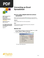 Importing Excel Tables into MicroStation | PDF | Microsoft Excel ...