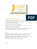 Programa de Alimentacion Saludable Ceec Fase 1