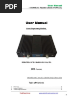 User Manual - Band Repeater