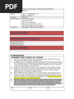 Esboço Textual Mes de Fevereiro