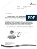 Carta de Recomendación de La Procuraduria de Quintana Roo de Justicia Del Estado de Quintana Roo para Escan Anti-Virus