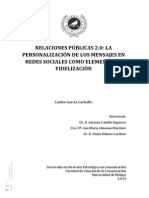 Mensajes en Redes Sociales Como Elemento Fidelizador - Community - managerTD - Garcia - Carballo PDF