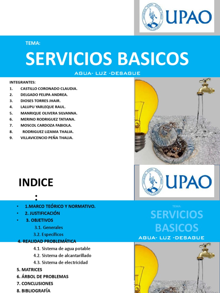 Análisis de Servicios Básicos en Piura | PDF | Agua | Residuos