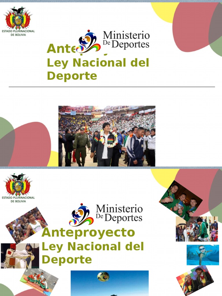 Fundamentos De La Ley Del Deporte Pdf Deportes Gobierno De España
