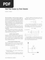 Steel Plate Analysis by Finite Elements