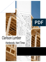 Clarkson Lumber Company case analysis