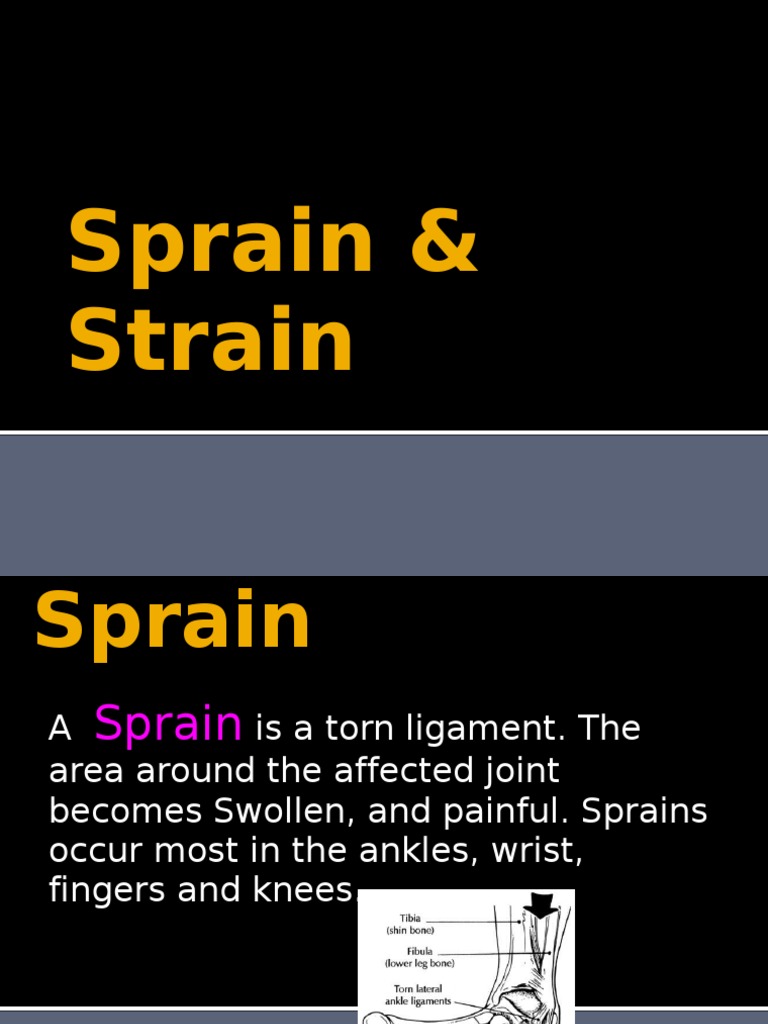 Understanding Sprains and Strains | PDF