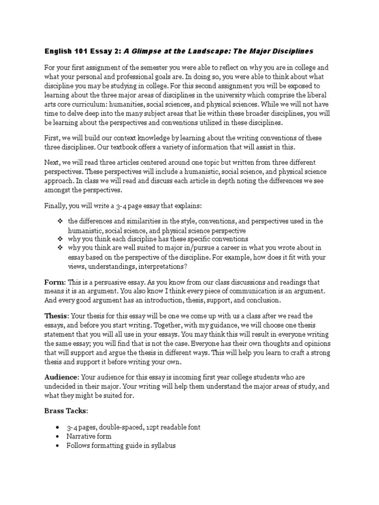 essay in english for students