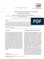 Electrical Properties of Varistors in Relation To Their True Bismuth Compositions After Sintering