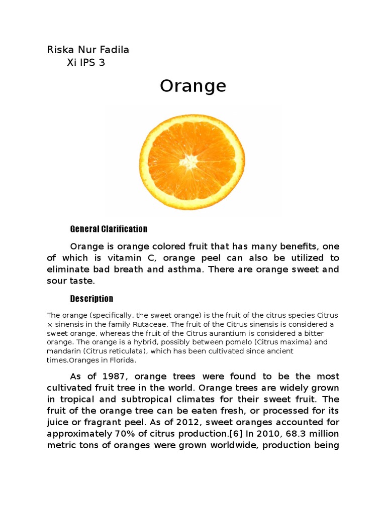 Orange: Riska Nur Fadila Xiips3 | PDF