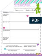 Reporte de Incidencias. 30 Imp PDF