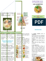 Triptico de Alimentoss