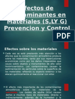 Efectos de Contaminantes en Materiales (S, LY G