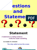 Question and Statement