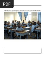 Dificuldades de Aprendizagem Em Matematica