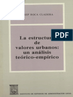 La Estructura de Valores Urbanos Un Análisis Teórico