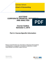 ACCT2542 Corporate Financial Reporting and Analysis S2 2015 Part A (Updated On Page 17)