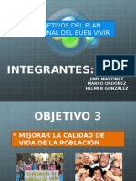  Obetivo 3 del PLAN NACIONAL DEL BUEN VIVIR